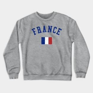 France Vintage Flag Crewneck Sweatshirt